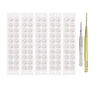 Zickdom Ear Seeds Acupressure Kit - Natural Auriculotherapy for Headache Relief,Stress & Sleep Support | Needle-Free Ear Acupuncture Stickers Long-Lasting Wear,Supports Na Crystal Rhinestones - 100pc