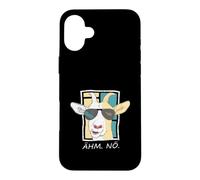 Zickige Ziege mit Sonnenbrille - Ähm. Nö. Nein! Sager Case for iPhone 16 Plus