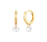 Zicnjodye 1pair Silver Color Ear Needle White Zircon Butterfly/Water Drop Hoop Earrings Drop Earrings For Women
