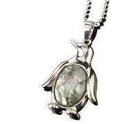 Zicnjodye 1pc Penguin Pendants Necklaces Natural Shell Egg Shaped Seashell Pendant For Women