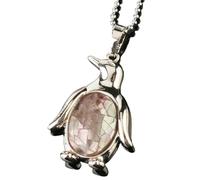 Zicnjodye 1pc Penguin Pendants Necklaces Natural Shell Egg Shaped Seashell Pendant For Women