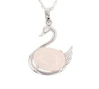 Zicnjodye 1pc Swan Pendant Stone Purple Pendant Necklace