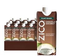 Zico Chocolate Coconut Water, Dairy Free, Vegetable Based Tastes Like Chocolate Milk 300ml (Pack of 12)