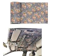 Zicobox Automotive/Home Micro-Suede Headliner Fabric Grey Flower Pattern Suede Headliner Fabric with Foam Backing Material for Car Replacement/Repair/DIY (40"×60“)