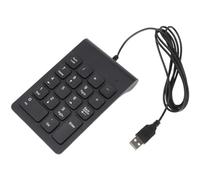 Zicobox USB Numeric Keypad - Portable, Slim, and Compact 18-Key Number Pad Keyboard for Laptop, Desktop, Chromebook, Surface Pro, Tax Calculations, Office, Travel, and Home Use (Black)