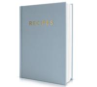 ZICOTO Aesthetic Blank Recipe Book with Waterproof Cover - The Perfect Recipe Notebook To Write In Your Own Recipes - Beautiful Blank Cookbook to Organize Your Recipes