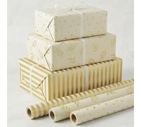 ZICOTO Beautiful Gift Wrapping Paper Rolls for All Occasions - Set of 3 Quality Rolls For Wedding, Birthday, Baby Shower & Christmas - Add a Touch of Magic to Every Gift You Wrap - 17 x 120 in