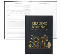 ZICOTO Beautiful Reading Journal for Book Lovers - Sturdy Hard Cover Journal Makes a Great Gift for Readers - The Perfect Tracker with Reading Log & Review Pages For Keeping Notes on Your Favorite