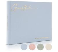 ZICOTO Beautiful Wedding Guest Book for Your Wedding Reception - Simply Elegant Guestbook to Sign in and Add Polaroid Photos - The Perfect Baby Shower Guest Book for The Special Day