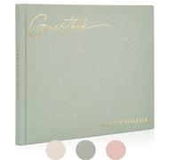 ZICOTO Beautiful Wedding Guest Book for Your Wedding Reception - Simply Elegant Guestbook to Sign in - The Perfect Wedding Or Baby Shower Guest Book and Addition to Your Big Day