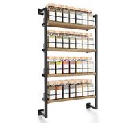 ZICOTO Space Saving Spice Rack Organizer for Cabinets or Wall Mounts - Easy To Install Modern Hanging Racks - Perfect Seasoning Organizer For Your Kitchen, Kitchen Organizers and Storage