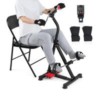 ZIDAFIT Adjustable Pedal Exerciser Bike for Seniors - Hand Arm Leg and Knee Therapy, Stroke Recovery, Portable Fitness Equipment for Total Body Workout - Great Gift for Elderly Rehab