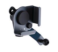 ZIDDAR 360 Rotatable Car Mount 17mm Aluminum Clip Adjustable Height Not Slip Designs For Curved Screens Use