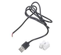 ZIDDAR 5V USB Charging Cable Spring Terminal Connectors Solderless 5A For Fan Lamp 100cm/180cm Easy Install USB Power Cable For Fan Lamp