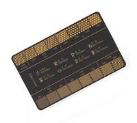 ZIDDAR Accuracy Grinders Card Coffees Grinds Size Reference Tool Measurement Guide For Camping Trip And Accuracy Brewing Camping Coffees Grinds Chart