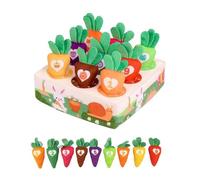 ZIDDAR Children Early Educational Game Improve Intelligence Educational Toy for Color Number Recognition Kinderganten Toy Carrot Harvest Game