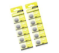 ZIDDAR Pack Of 10pcs CR1620 Lithium Coin Batteries 3V For Watch Electronic Scale And Thermometers Leak Proof Designing