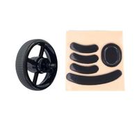 ZIDDAR Smooth Glides Black Wheel and AntiSlip Feet Stickers for GPRO2 Accuracy in Wheel