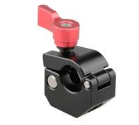 ZIDDAR Standard 15mm Single Rod Clamp Adapter With 1/4inch-20 3/8inch-16 For Flashing/Video Light Mounting/Monitors/Microphon