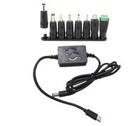 ZIDDAR Type C DC24V Power Supply Charging Cable With Multiple Adapters For LED Lights And Security Cameras Power Supply