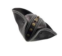 ZIDDAR Vintage Inspired Pirate Hat For Women And Men Practical PU Leather Hat For Role Play And Costume Parties Fair Gear