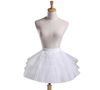 ZIDDAR Women Girls Vintage Multilayer Pleated Petticoat Ballet Bubble Short Tutu Skirt Wrist Flower Corsage