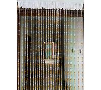 ZiDeTang Acrylic Beaded Door Curtain Décor Tassel Room Divider Curtain (Orange, 300cm by 250cm)