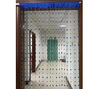 ZiDeTang Acrylic Beaded Door Curtain Home Décor Tassel Room Divider Curtain (100cm by 195cm, Heart Dark Blue)