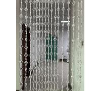 ZiDeTang Acrylic Maple Leaves Diamond Décor Beaded Door Curtain String Doorway Room Divider Window Tassel Blind Screen Panel (39.3"x76.7",Clear)
