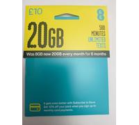 ZIDIOR EE PAY As You Go £10 SIM Card, Preloaded with £10 Credit, 20GB Data, 500 UK Minutes & Unlimited Texts, 1-Month Pack, Flexible PAYG Mobile Plan, 4G/5G Ready