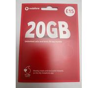 ZIDIOR Vodafone Pay As You Go SIM Card, £10 Prepaid 30-Day Bundle, 20GB Data with Unlimited UK Calls & Texts, Flexible PAYG Mobile Plan, 4G/5G Ready UK SIM