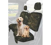 ZIDIYORUO Camo UTV Seat Cover, Scratch-Proof Defender Seat Cover Set Compatible with 2016-2025 Can Am Defender Front Doors, Waterproof Dustproof Split Bench Seat Covers Defender Accessories-Camo