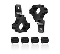 ZIDIYORUO Light Bar Mount for ATV- 360° Solid Aluminum Alloy Bracket for Fog LED and Driving Lights. Fits 0.75"-1.5" Bars, Set of 2pcs, ATV Motorcycle Light Bar Mount Bracket Tube Clamp