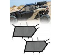 ZIDIYORUO X3 Window Net Left & Right Upper Door Window Screen, Compatible with 2017-2024 Can Am Maverick X3 & X3 Max Front Window, OE Replace #715004694, Polyester Mesh w/Aluminum Frame & Hooks