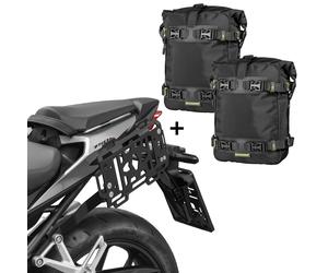 Zieger Gepäckbundle Carrier + Pocket Size M Compatible With Honda CB 750 Hornet