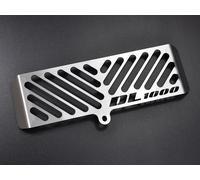 Zieger Oil Cooler Cover For Suzuki DL 1000 V-Strom Year 2004-2007 Logo Silver