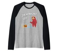 Zieh Nicht So! Sloth Snail Funny Design Raglan Baseball Tee