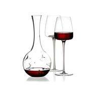 Zieher Eddy mini decanter set-Vision Straight wine glasses 2-pack Clear
