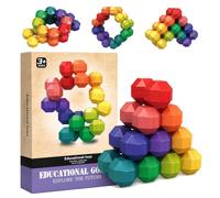 ZIEKKAS Sensory Fidget Toys for Kids, Rainbow Variable Fidget Ball | Rainbow Stress Relief Balls and Quiet Popper Toys for Autism and ADHD, Travel Friendly Sensory Toys for Autisms and Children
