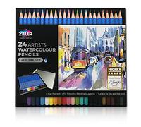 Zieler 24 Artists Watercolour Pencils - Gift Tin Set