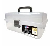 Zieler Artists Carry/Caddy Box (Translucent White) - Ideal storage for artists paintbrushes, pencils, paints, pastels plus sewing and craft accessories