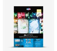 Zieler : Artists' Watercolour Pad : 300gsm : 12 Sheets : A4