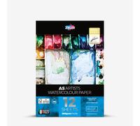 Zieler : Artists' Watercolour Pad : 300gsm : 12 Sheets : A5