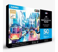 Zieler : Artists' Watercolour Pad : Jumbo : 300gsm : 50 Sheets : A3