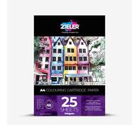 Zieler : Colouring Cartridge Pad : 140gsm : 25 sheets : A4