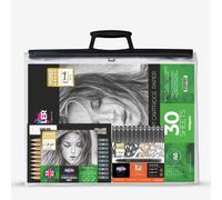 Zieler : Complete Drawing & Sketching Set : Clear A3 Case : Set of 26