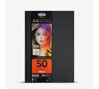 Zieler : Mixed Media Sketchbook : Hardback : 150gsm : 50 Sheets : A4 : Portrait