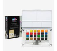 Zieler : Premium Watercolour Paint : Half Pan : Set of 24