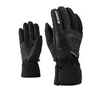 Ziener GLYXUS AS(R) Adult Ski Gloves, Winter Sports, Waterproof, Breathable, Black (Black), 10