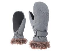 Ziener Kem Women's Outdoor Mitten Gloves,Grey (grey melange),8